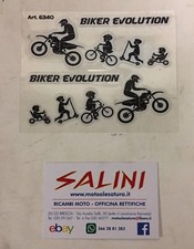 Aufkleber Motorrad Biker Evolution - Evolution Motorradfahrer Kind