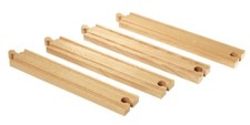 Traditional Wooden Track Compatible NEW Long 8" Straight 8 Pieces