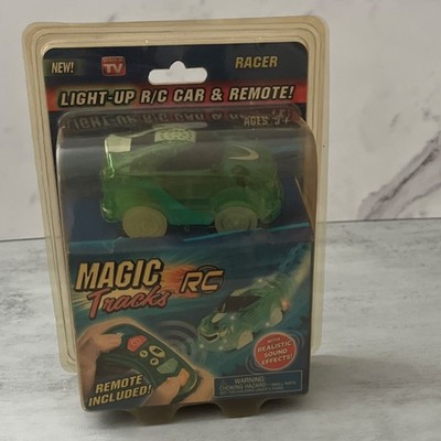 Ontel Magic Tracks RC Light-Up R/C Racer Green Remote Control Car Ages 3+