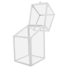  Small Pencil Case Transparent Box Boxes for School Desk Organizer with Lid