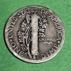 1917 P MERCURY 90% Silver DIME Semi Key Date US Coins 10c with Free Shipping