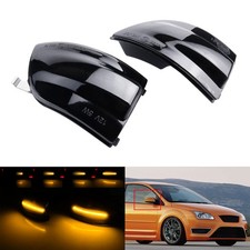 2x Led Spiegelblinker für Ford Focus C-Max Bj. 2003-2007 Spiegel Blinker Schwarz
