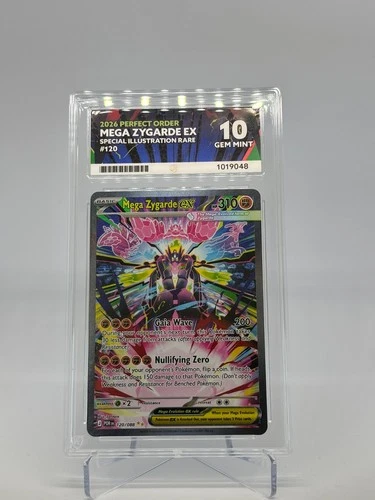 Pokemon TCG Mega Zygarde Ex 120/088 Perfect Order Graded Ace 10