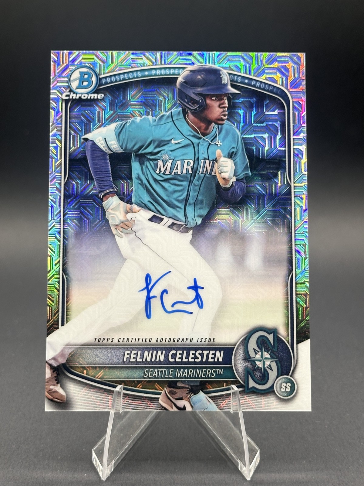 2025 Bowman - Chrome Prospect Mega Box Autographs Felnin Celesten #BMA-FC (RC)