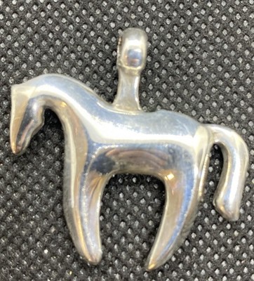 The Minimalist Sterling Filly Horse Pendant The Mexican Collection 10g