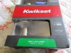 Kwikset Tustin Hall and Closet Door Lever Lock Satin Nickel 97200-777 — photo 9