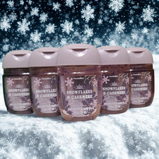 NEW 5PK SNOWFLAKES  CASHMERE 1oz PocketBac Hand Sanitizers Bath  Body Works