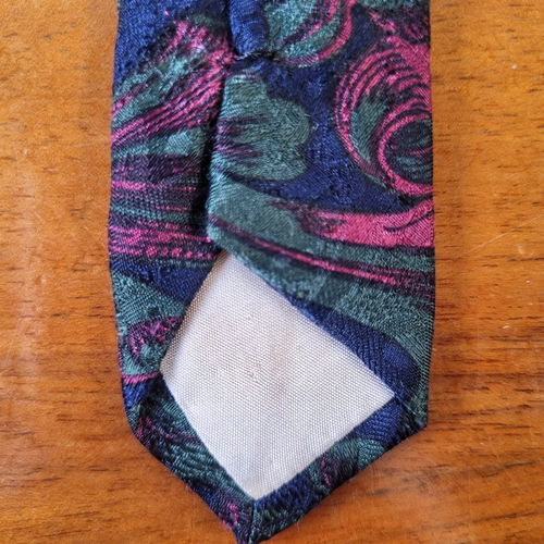 Canali 100% Seide Krawatte Blau Grün Paisley Gewebt Made In Italy Vintage Hochzeit - Bild 4 von 9