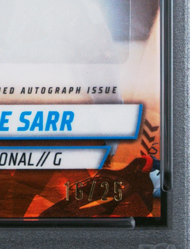 Dame Sarr Auto /25 PSA 10💎ORANGE REFRACTOR🎉DUKE LOTTERY PICK📈POP 3💥PERFECT - Image 2 of 4