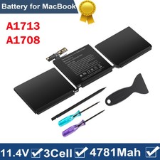 A1713 A1708 Laptop Battery For Apple MacBook Pro 13 Late 2016 Mid 2017 Version
