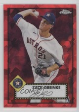 2021 Topps Chrome Platinum Anniversary Red Atomic Refractor 57/100 Zack Greinke