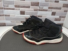 2019 Nike Air Jordan XI 11 Retro PS Black Red Bred 378039 061 Kids Sz 2Y