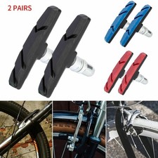 1-2X/Pairs V Type Brake Pads Shoes For BMX Road MTB Bike Bicycle Road Cycling US