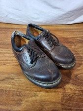 Vintage Dr Doc Martens Made in England Oxford Shoes 8053 Brown US Mens 7 Flaws