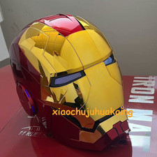 AUTOKING Iron Man MK5 Helmet 1:1 Voice-controlled Wearable Prop Gold STOCKED
