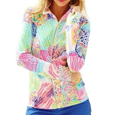 LILLY PULITZER Women's Reagan Luxletic performance zip up Jacket - S Small