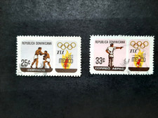 1968 Domenikanische Republik Mi-Nr. DO 915 + 917 Olympische Spiele  Mexiko-Stadt