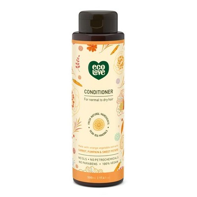 ecoLove Organic Conditioner Carrot Pumpkin Sweet Potato 17.6 Fl Oz Moisturizi...