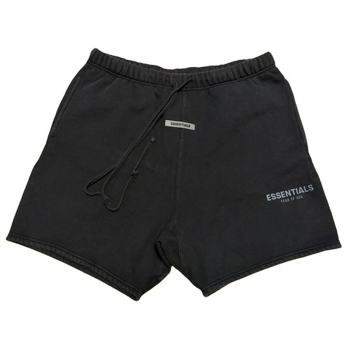 Fear of God, Essentials Fear of God Men's Designer Heavyweight Sweat Shorts Black Size L 7”