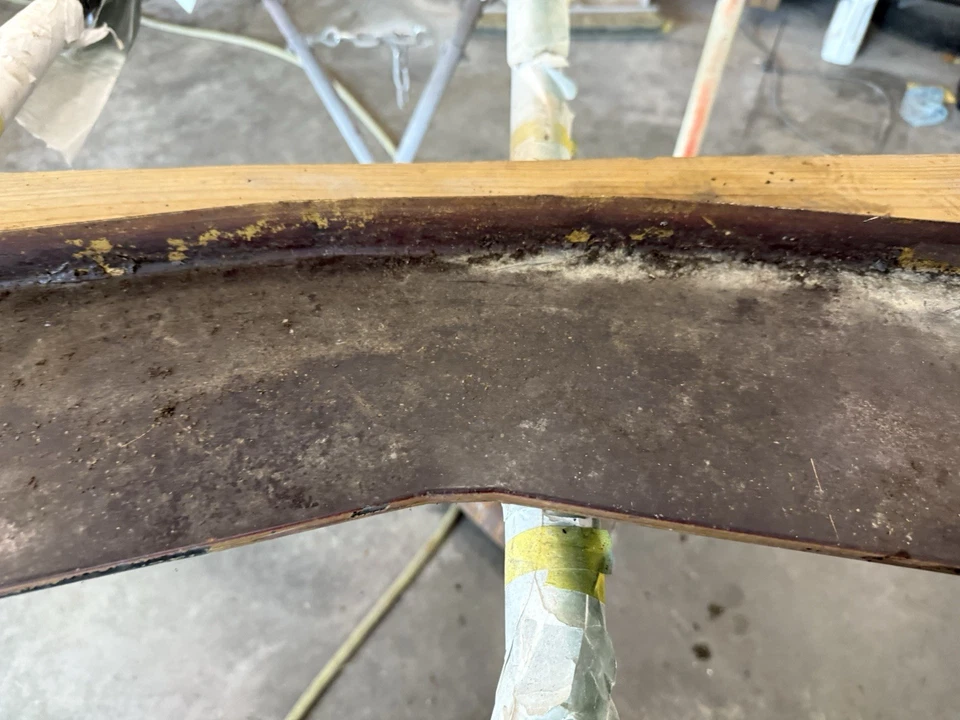 1977 1978 1979 Lincoln Continental Town Car Front Bumper Splash Guard Bracket - Image 3 of 4