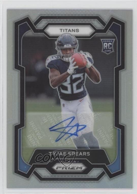 2023 Panini Prizm Rookies Silver Prizm Tyjae Spears #396 Rookie Auto RC