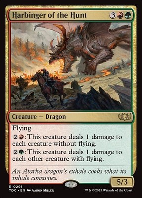 MTG Harbinger of the Hunt (291/478) Tarkir Dragonstorm Commander LP