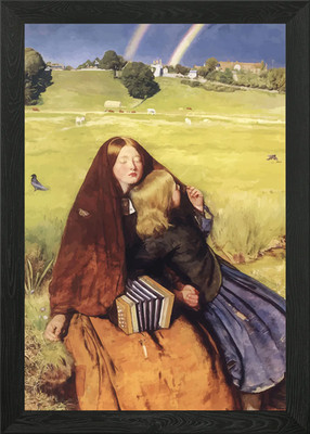 John Everett Millais BLIND Framed Wall Art Poster Canvas Print Picture