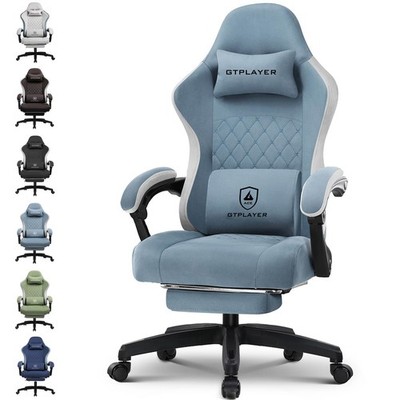 Gaming Chair, Computer Office Chair with Pocket Spring Cushion, Linkage Armre...