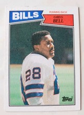 1987 Topps Football Card 364 Greg Bell Buffalo Bills 