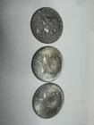 Two 1964-D 50C Kennedy Half Dollar And One 1963 Franklin