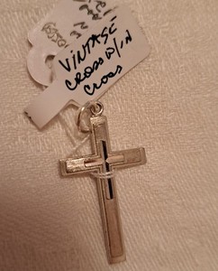 Vintage Crucifix Art Deco Sterling