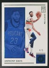 Anthony Davis 2018-19 Panini Encased GREEN PARALLEL Insert Card SSP (#'d 4/5)