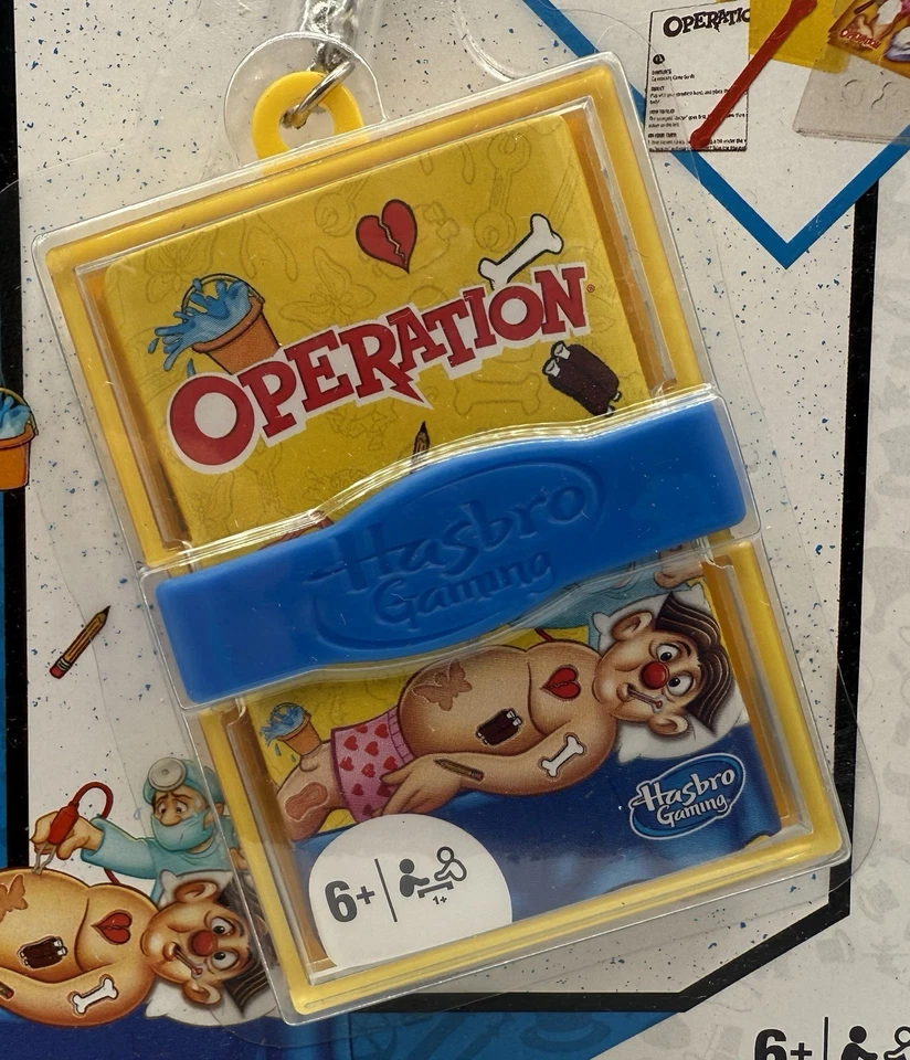 Operation Keychain Mini Size Game Original Gameplay for Full-Size Fun Hasbro New - Image 2 of 3
