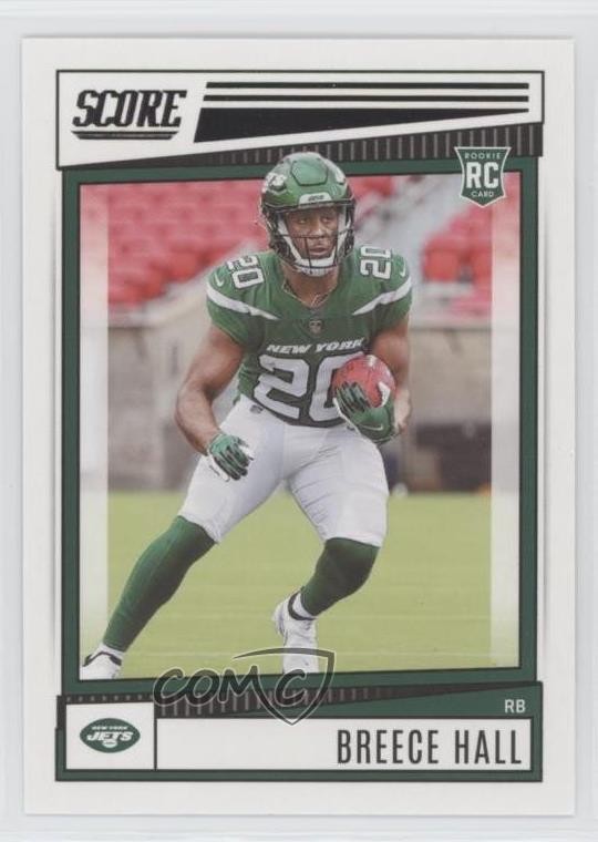 2022 Score Rookies Breece Hall #330 uk2