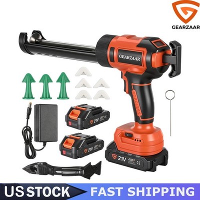 Silicone Adhesive Gun Anti-Drip with 2* 2000mah Battery 6000N Electric 0.52cm/s