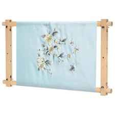 21"x12" Needlepoint Embroidery Tapestry Scroll Frame Holder Quilting Hoop Stand