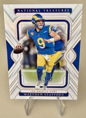 2024 Panini National Treasures - Matthew Stafford #58 Holo Gold /15