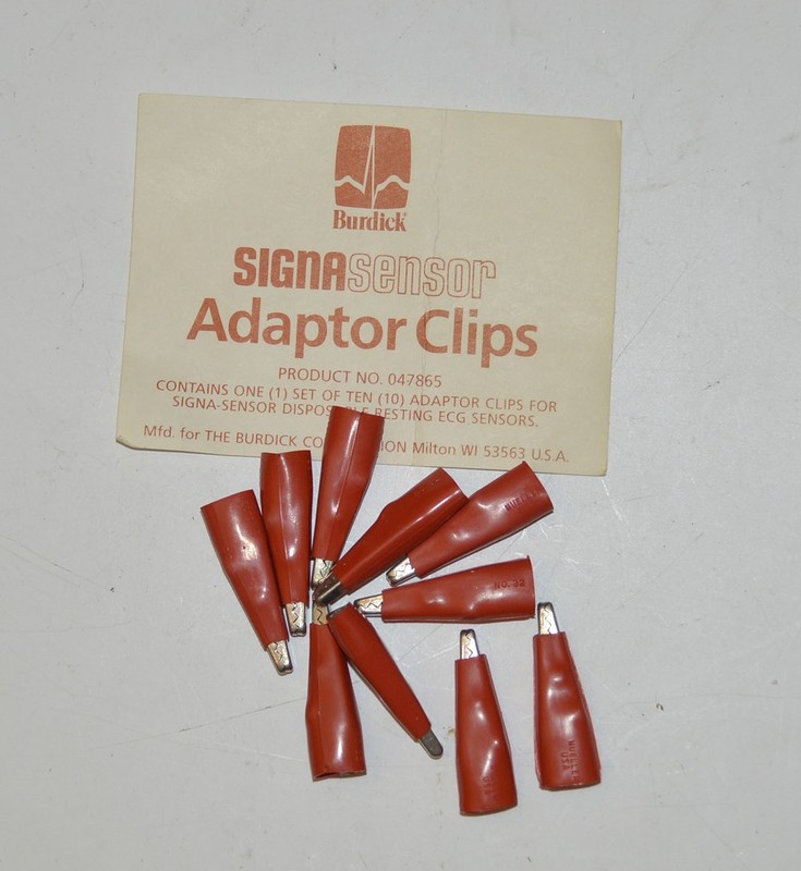 Burdick Signa Sensor Clips Lot of Ten