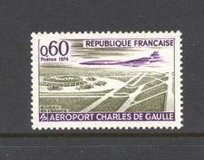 France 1974 SG 2032 Opening  Charles de Gaulle Airport Roissy Air MNH