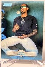 EURY PEREZ 2025 STADIUM CLUB LIGHT BLUE PARALLEL #131 MIAMI MARLINS NEAR MINT