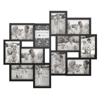 Photo Frame Collage for Twelve 4x6-Inch Pictures (Black)