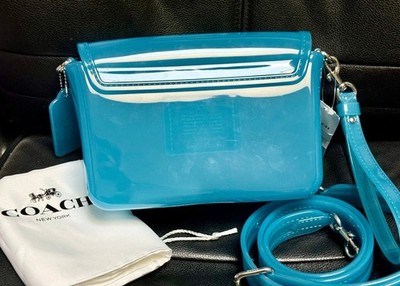 NWT Coach Jelly Tabby Bag Large Size CH748 In Silver/Blue | eBay
