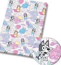 Bluey Bingo children character polyCotton Fabric Half Yard 18  x 55   83859