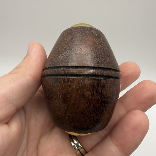 Vintage Wooden Egg Shaped Kaleidoscope Approx 2.75”