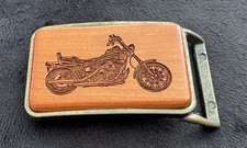 Vintage Old School Biker Motorcycle Chopper Belt Buckle