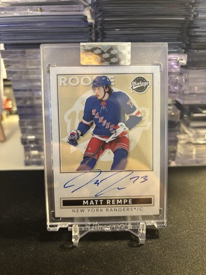 #ad 2024 25 Upper Deck Clear Cut Matt Rempe Vintage Auto #VA MR RC $54.99
