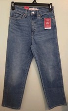 Levi Strauss Signature Women's SIZE 4 High Rise Straight Jeans 27" Inseam 32126