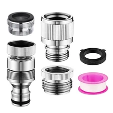 Sink Faucet Quick Connect Adapter, Kitchen Bathroom Faucet Hose Snap Coupling...