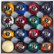 16Pcs Premium Billiard Ball Set - Perfect for Pool Games and Tournaments