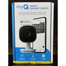 myQ Smart Garage Camera 1080p HD WiFi Magnetic Mount White myQ-SGC1WCH NEW